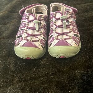 Khombu Kids Purple Sport Sandals Closed Toe Hiking Water Shoes Size 12